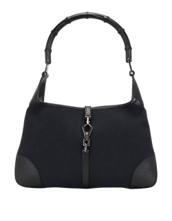 Vintage Bamboo Jackie, Canvas/Leather, Black, 0014060 00208, 2*